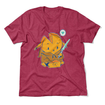 Baby Gouda Men/Unisex T-Shirt in Heather Raspberry color
